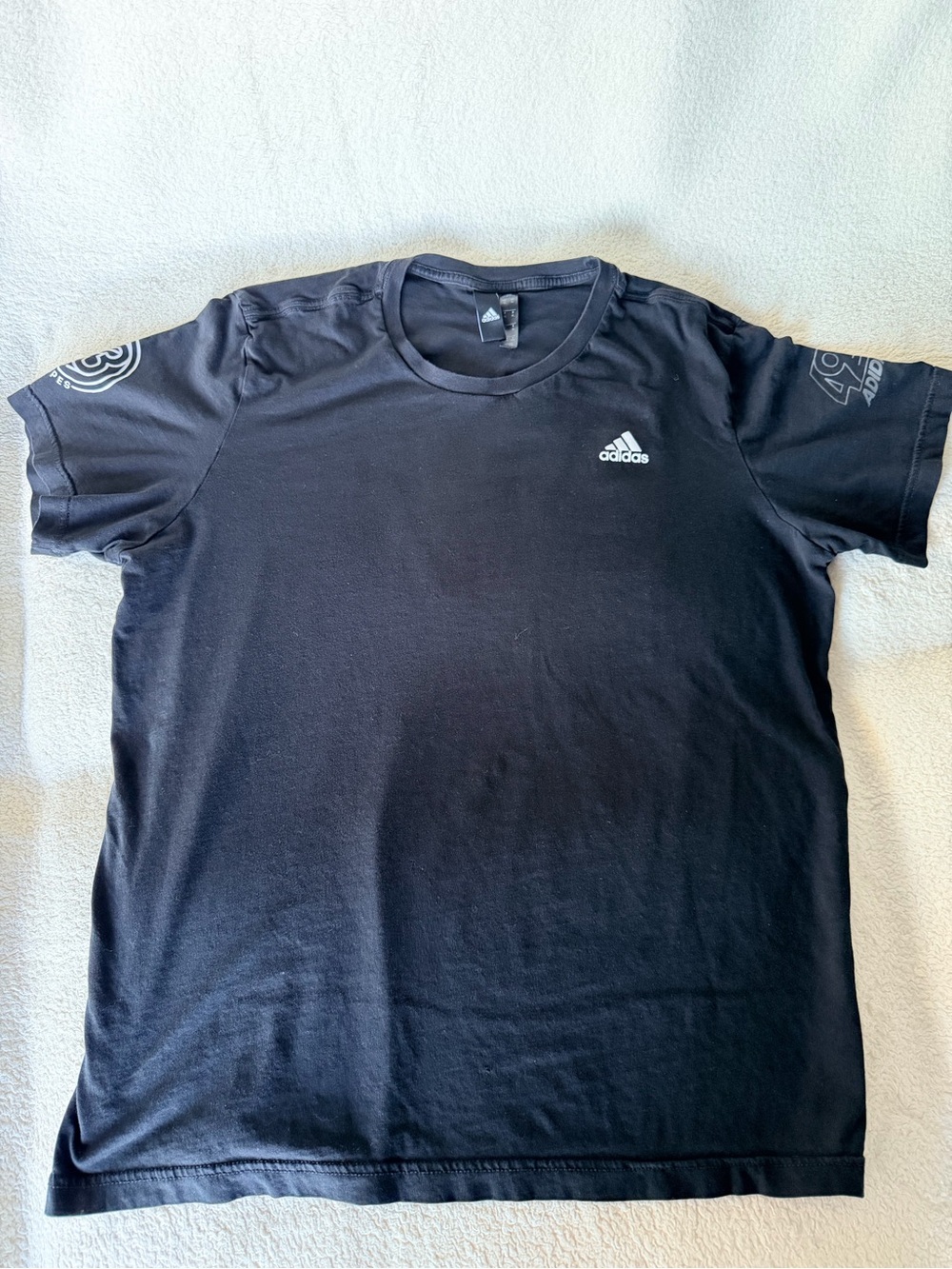Adidas Graphic T-Shirt Black Men's XL Large Back Logo Print